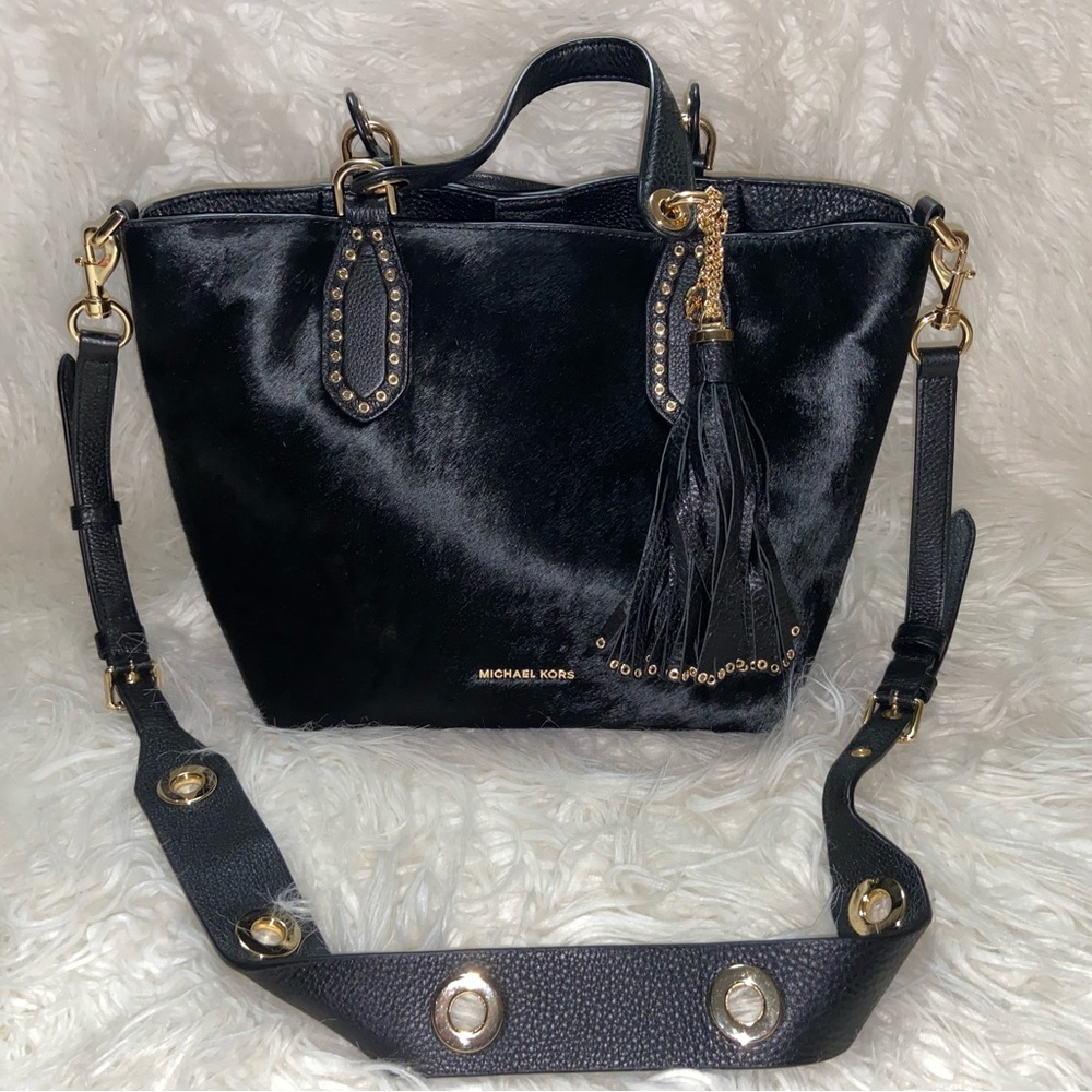 Michael Kors Brooklyn Large Calf Hair Satchel